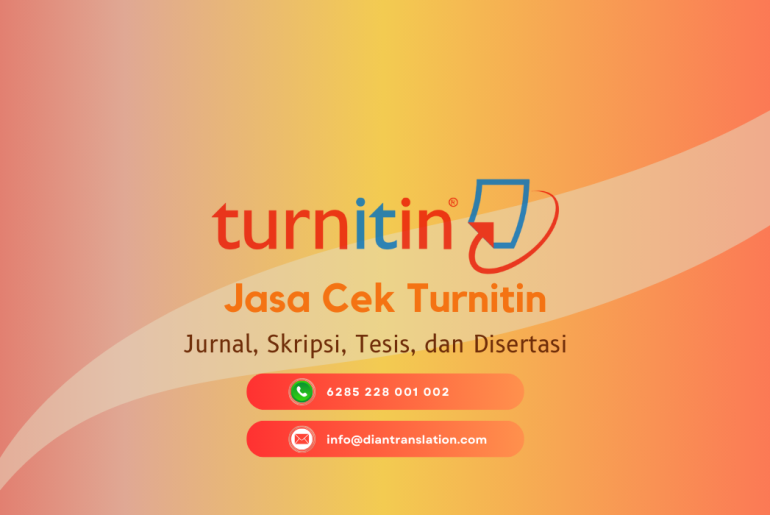 Jasa Cek Turnitin Jurnal Internasional