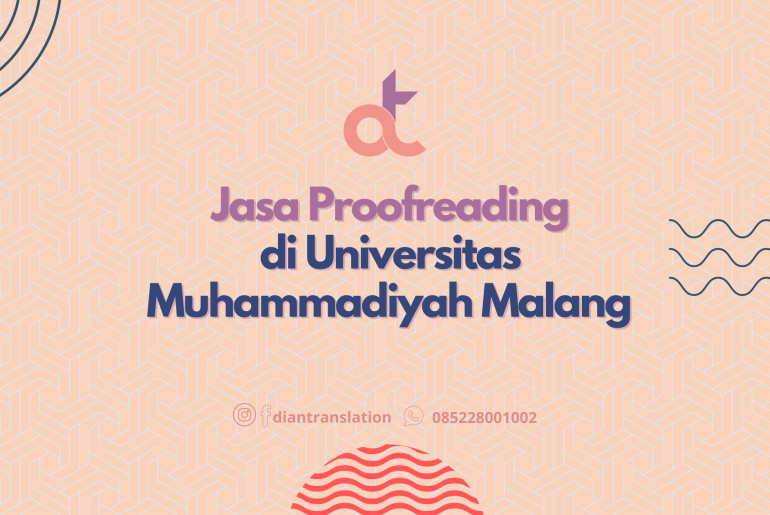 Jasa Proofreading di Universitas Muhammadiyah Malang